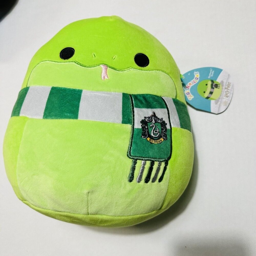 Harry Potter Squishmallows Slytherin Snake Hogwarts House Scarf 10”